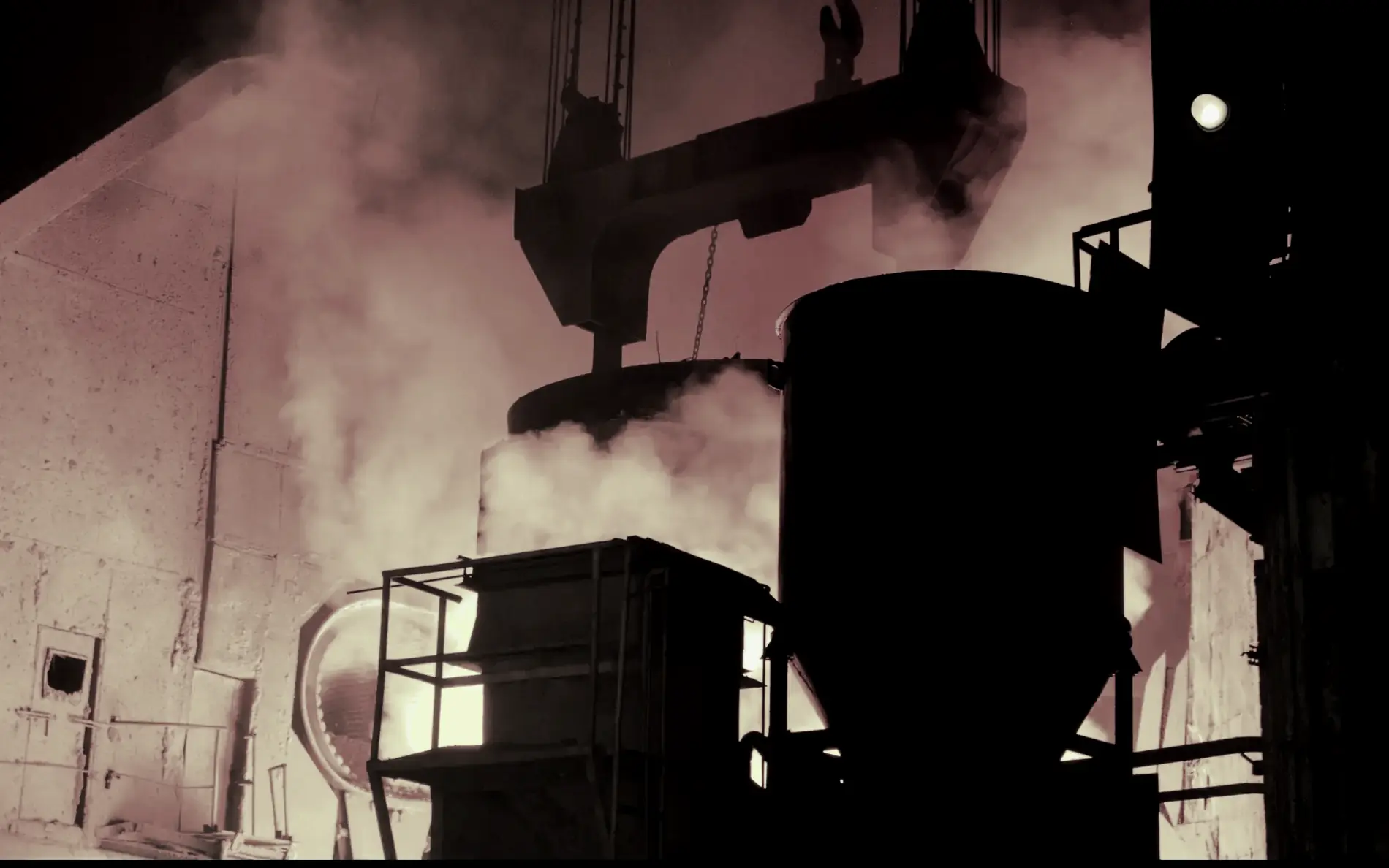 Steel-toned industrial light